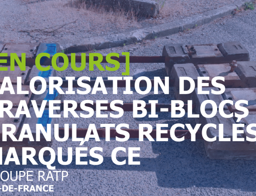 Valorisation de traverses bi-blocs en granulats recyclés marqués CE | RATP