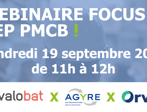 Session #2 : un webinaire dédié à la REP PMCB en partenariat avec Orvéa et Valobat !